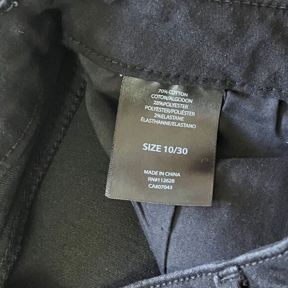 Tahari Black Capri Jeans Size 10 - Picture 4 of 6